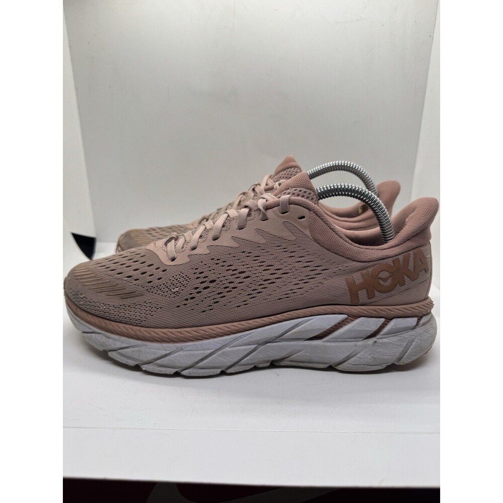 Hoka One One Clifton 7 Shoes Womens Size 8.5 Pink Rose Shoes Running 1110509
